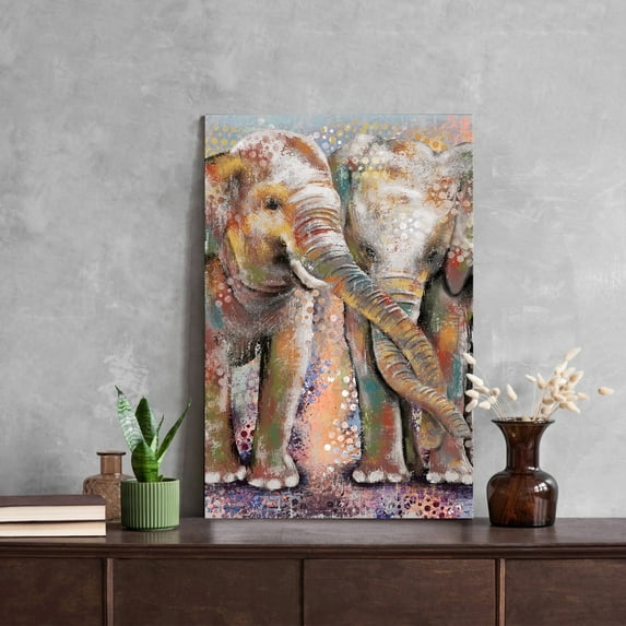 Visual Art Decor Elephant Painting Canvas Wall Art Multiple Sizes Perfect Gift