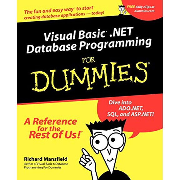 Pre-Owned Visual Basic .Net Database Programming for Dummies (Paperback) 0764508741 9780764508745