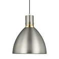 thumbnail image 1 of Visual Comfort P1442-L1 Brynne 15" Wide Led Pendant - Nickel, 1 of 3