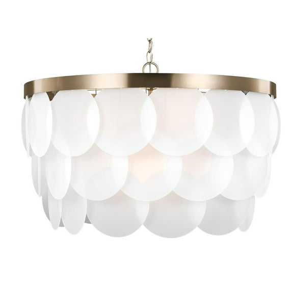 Visual Comfort Studio Collection - Mellita-8 Light Pendant-Satin Brass