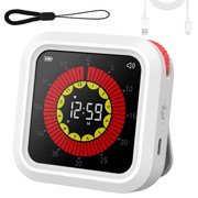 Digital Visual Timer Rechargeable with Magnetic Back Silent Mode 12-Hour Count Up Countdown Timer for Kitchen Cooking Homework Office Productivity
