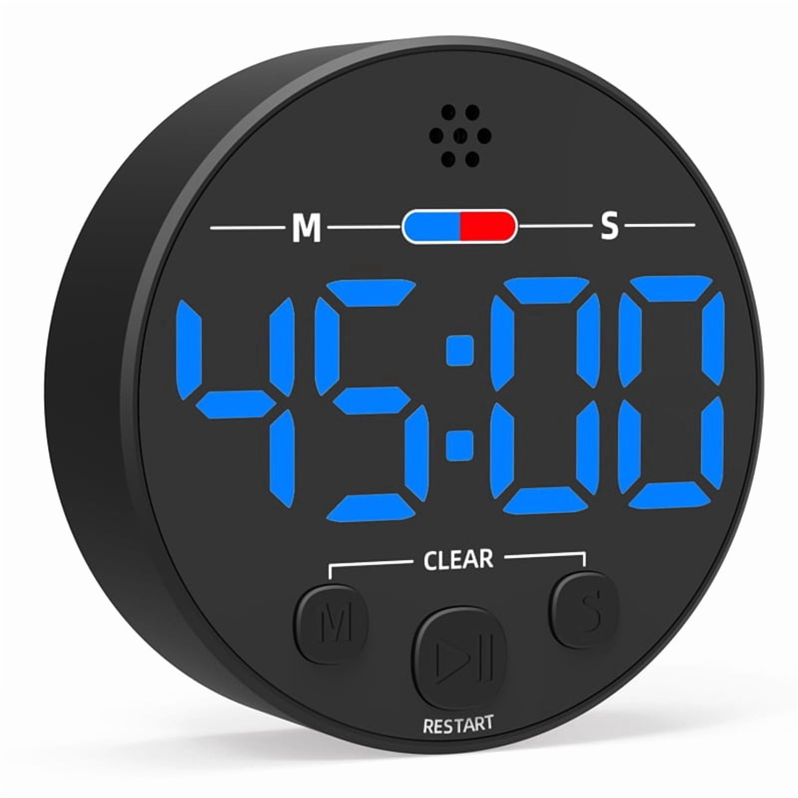 Visual Digital Timer with LED Display - Ideal for Kitchen, Classroom ...