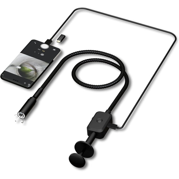 Visual Drain Clog Remover,Drain Snake Camera with HD Inspection, Aluminum Alloy Claw,Strong Magnetic Suction Head,Adjustable LED Light,Suitable for Blockage Detection Cleaning and Item Retrieval