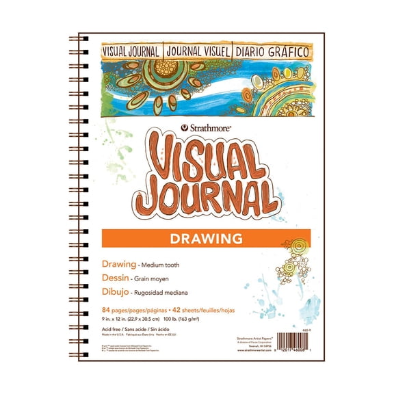 Visual Drawing Journals 9 in. x 12 in., 42 sheets (pack of 2)
