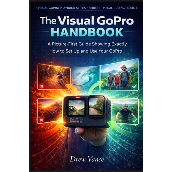 Visual Gopro Playbook Series (Series 3 - The Visual GoPro Handbook: A Picture-First Guide Showing Exactly How to Set Up and Use Your GoPro (Visual GoPro Playbook, Book 1, (Paperback)