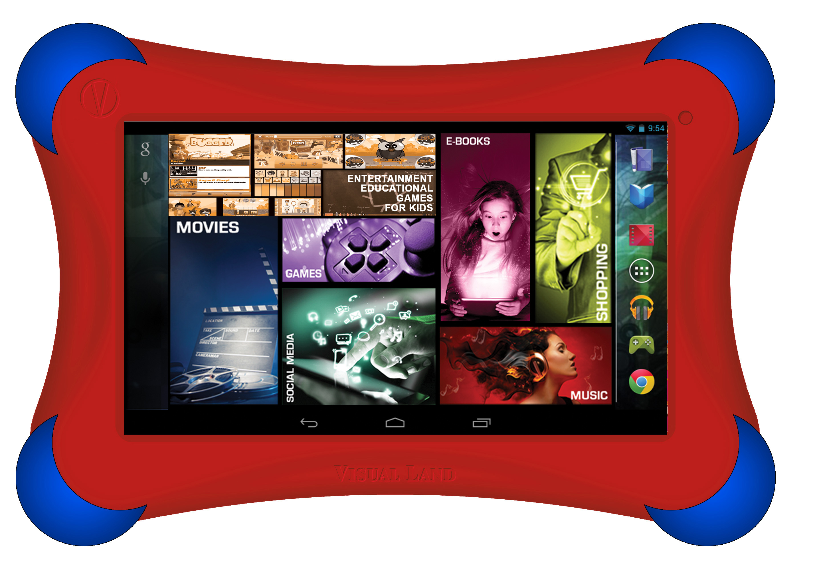 Visual Land Prestige 7" Quad Core Tablet 16GB includes Bumper - image 1 of 4