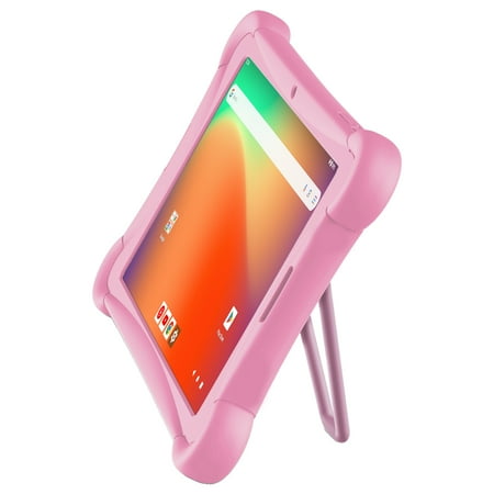 Visual Land Prestige Elite 10QH 10.1" HD IPS Android 13 Quad-Core Tablet, 32GB Storage, 2GB RAM, with Protective Case - Pink