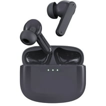 Visual Land SOUNDWAVE A1 (2024 Edition) Active Noise Cancelling Earbuds, 6-Microphones, 40H Total Playtime, Fast Charging - Black