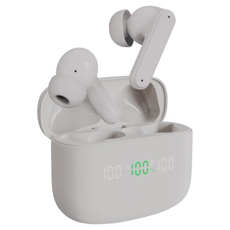 Visual Land SOUNDWAVE A1 Essential Active Noise Cancelling Earbuds, 50H Total Playtime (2024 Model)