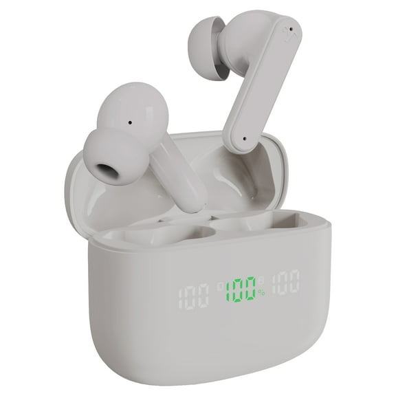 Visual Land SOUNDWAVE A1 Essential Active Noise Cancelling Earbuds, 50H Total Playtime (2024 Model)