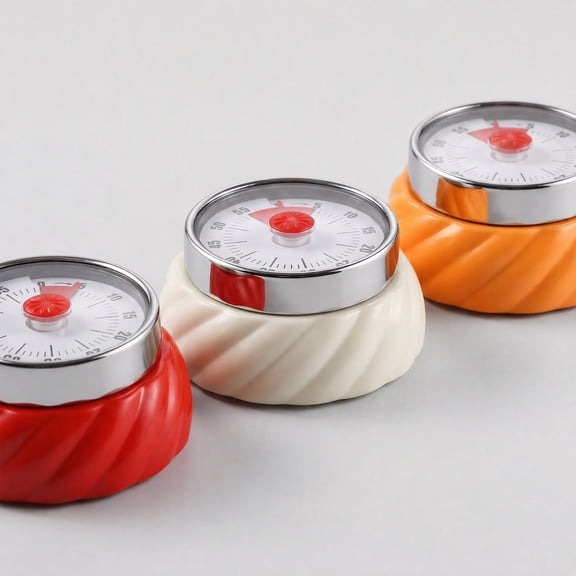 Visual Pumpkin Timer - 60 Min Mechanical Countdown Clock for Cooking, Baking, Study & Yoga