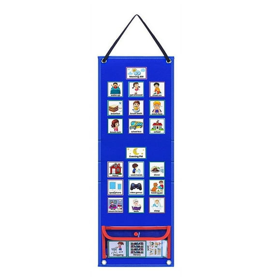 Visual Schedule Daily Routine Chart, Autism Learning Tool 70 Cards