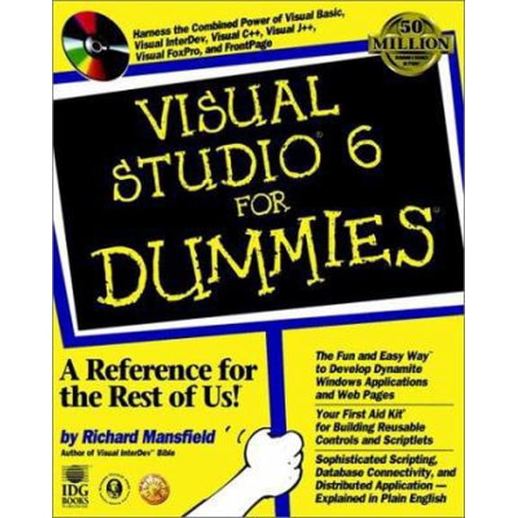 Pre-Owned Visual Studio 6 for Dummies [With Contains Sample Code & Demo Versions] (Paperback) 076450374X 9780764503740