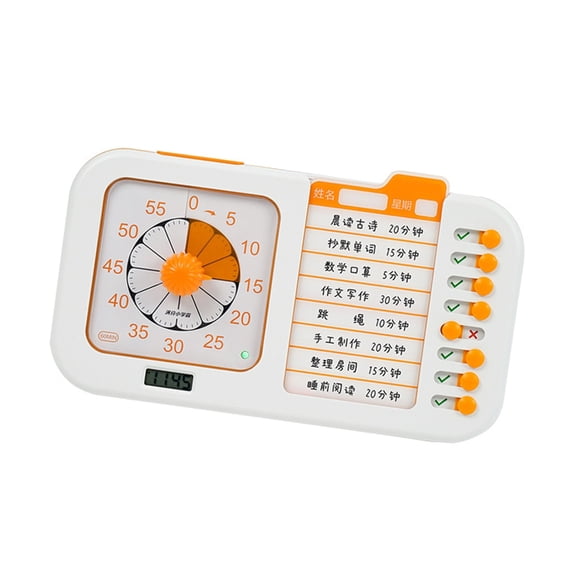 Visual Time Management Trackers For Kitchen Study Fitness Tasks Productivity Timer Tool with Planning Board