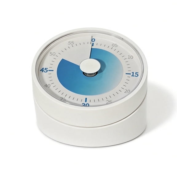 Visual Timer for Adults Teenager - Timers for Classroom Teachers 60 Minutes Countdown Home School Study Tool, Non-Ticking Rotating Timer for Exam Work Kitchen Office Gym, 1 Pack