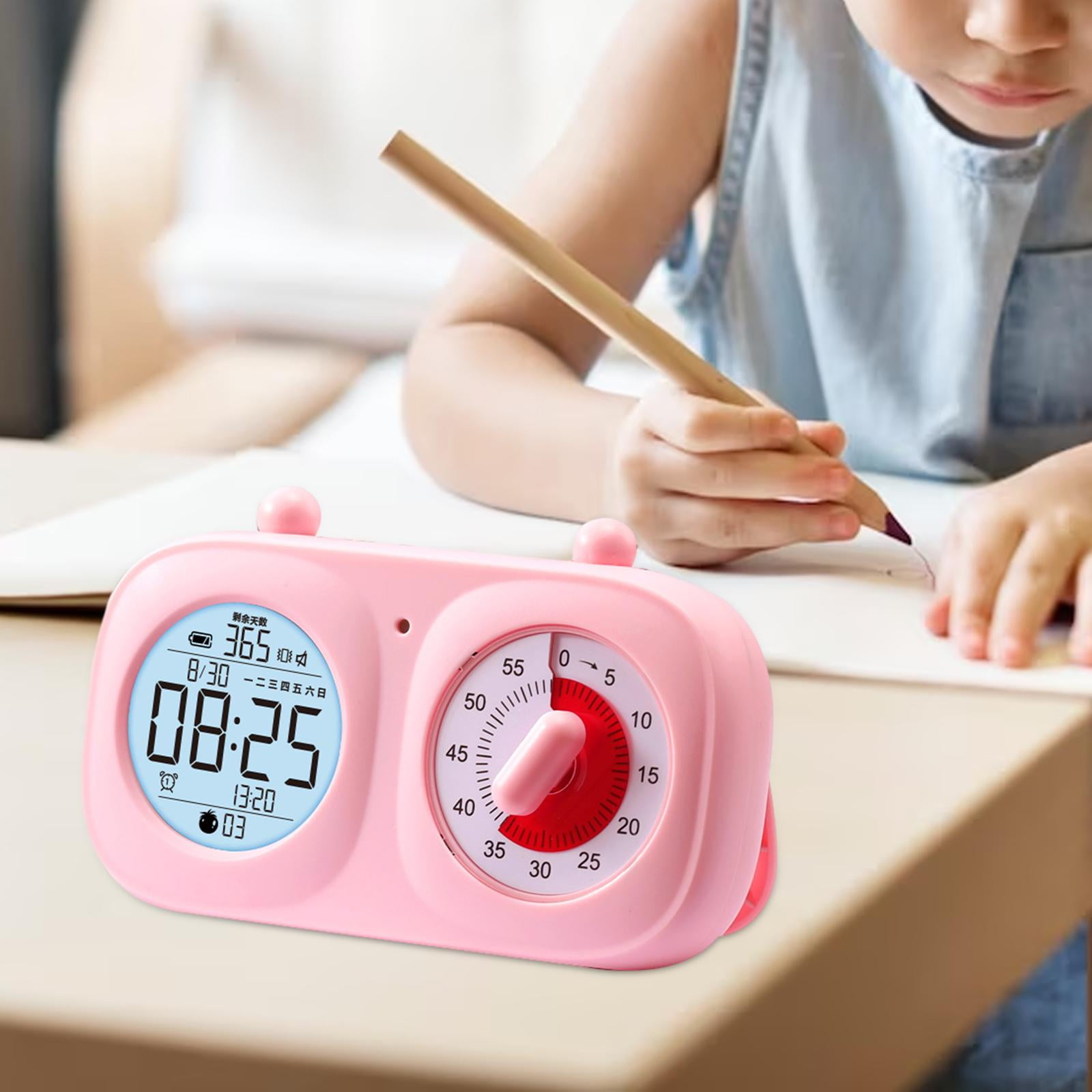 Visual Timer, Clock Study Timer Digital Luminous Time Management Tool Timer for Reading