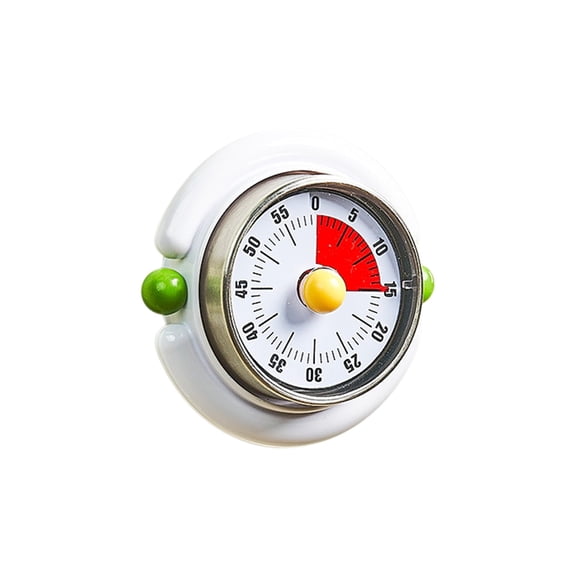 Visual Timer,Cute Magnetic Mechanical Kitchen Timer for Cooking,No Batteries Required,60-Minute Countdown Clock for Study,Classroom,Baking,Yoga,Pomodoro - Loud Alarm