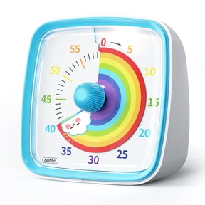 Visual Timer with Intuitive Display, Mini Electronic Timer for Study, Work, Sports, Portable and Easy to Use, Accurate and Durable Time Management Tool