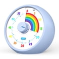 thumbnail image 1 of Visual Timer for Kids, 60-Minute Countdown for Classroom Office Kitchen, Desk Timer Kids Time Management Tools with Silent Operation, Pomodoro Timer Rainbow Pattern, 1 of 7