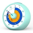 thumbnail image 1 of Pomodoro Timer Planet Rocket - 60-Minute Visual Countdown Timer for Kids with Cosmic Rocket Design – Silent, Blue, 1 of 8