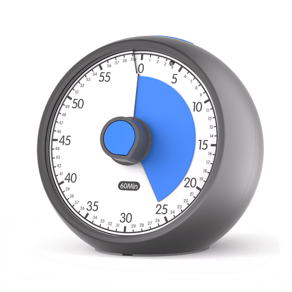 Visual Timer for Kids 60-Minute - Countdown Timer with Optional Alarm, Focus Tool for ADHD & Autism, Time Management for Homework, Chores, Office, Kitchen, Teaching & Study Routines