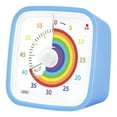thumbnail image 1 of Visual Timer for Kids with Protective Case, Rainbow Disk 60 Minute Countdown Timer for Kids and Adults, Silent Time Management Tool for Classroom Office Kitchen with 'Rainbow' Pattern Design(Sky Blue), 1 of 7