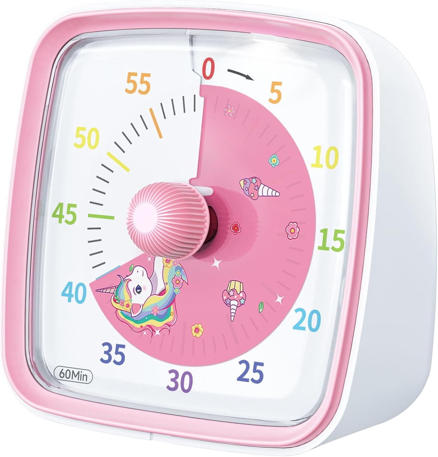 Visual Timer for Kids, Study Classroom Timer, Unicorn Disk 60-Minute ...