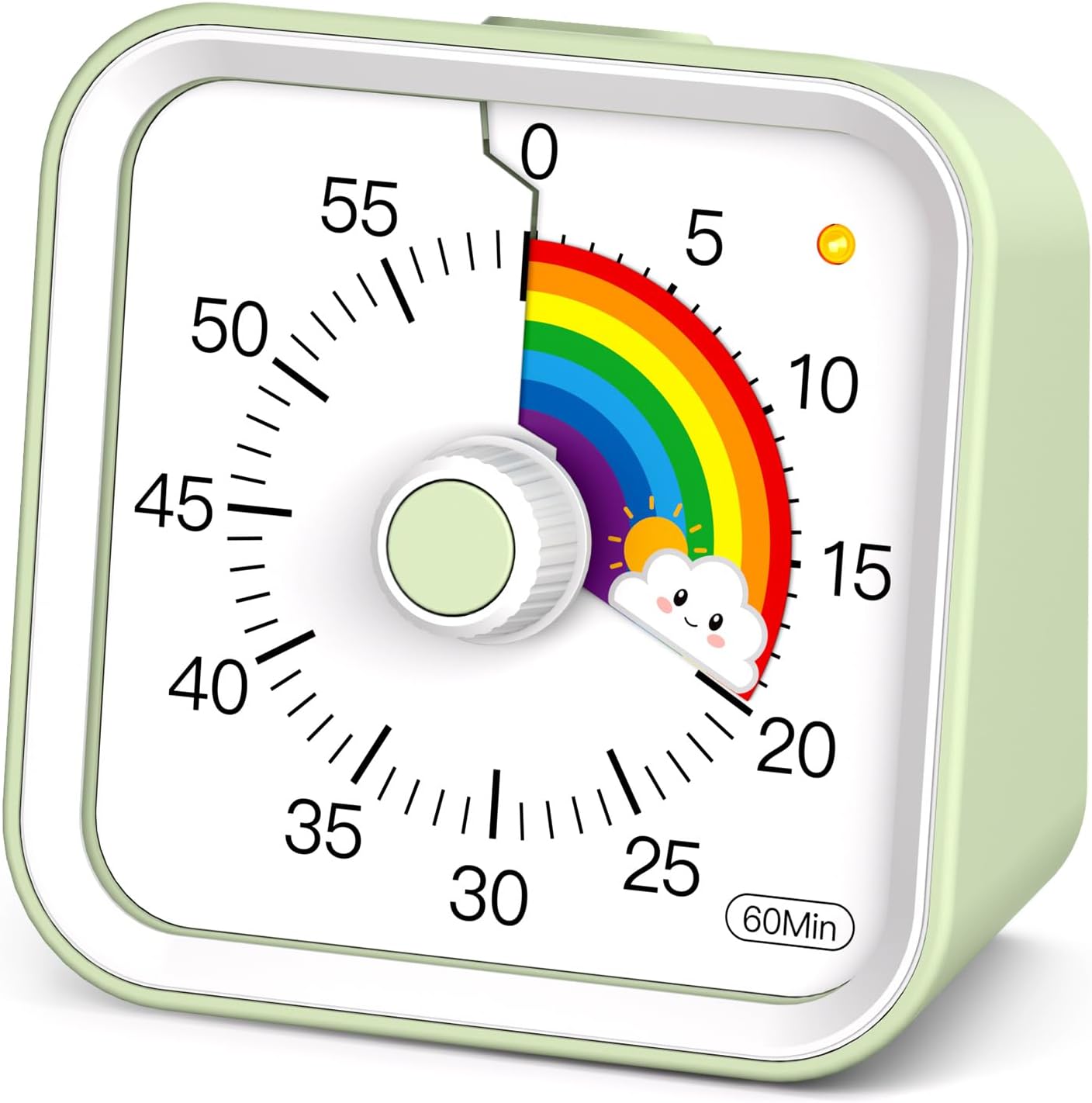 Visual Timer for with Pause Function, Cute Silent Timer with Rainbow ...