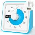 thumbnail image 1 of Visual Timer with Protective Case, 60-Minute Countdown Timer for Kids Autism ADHD Classroom Home Office, Countdown Clock for Teaching Work, Pomodoro Timer for Time Management Education, Sky Blue, 1 of 6