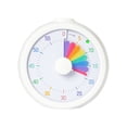 thumbnail image 1 of Visual Timer for Kids – 60-Minute Silent Countdown Desk Timer with Rainbow Pattern for Classroom, Office, Kitchen & Time Management (RL White 1 PC), 1 of 7