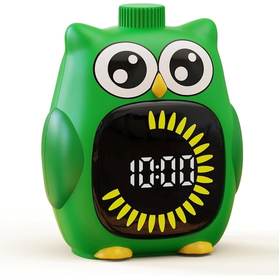 Visual Timer for Kids, 99 Minute Cute Owl Digital Countdown Timer for Home School Classroom Supplies Study, Silent Time Management Tool (Green)