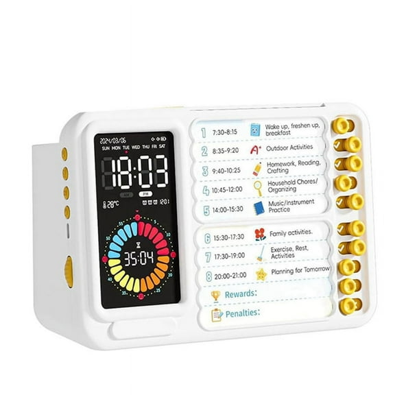 Visual Timer for Kids Adults, ADHD with Planning Board Schedules, Task Toddler Silent