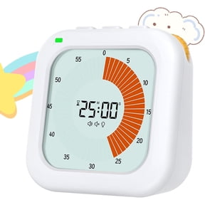 Visual Timer for Kids LCD Countdown Clock with 3 Alarm Modes for Homework ADHD