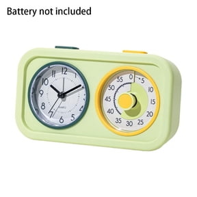 Visual Timer for Kids with Clock – 60-Minute Dual Screen Countdown Timer with Alarm and Night Light, for Homework, Screen Time & Daily Routines