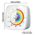 thumbnail image 1 of Visual Timer with Protective Case, Rainbow Disk 60 Minute Countdown Timer for Kids and Adults, Silent Time Management, 1 of 2