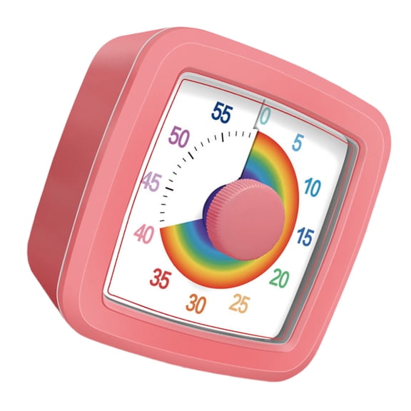 Visual Timer with Rainbow Display for Time Management and Concentration Skills