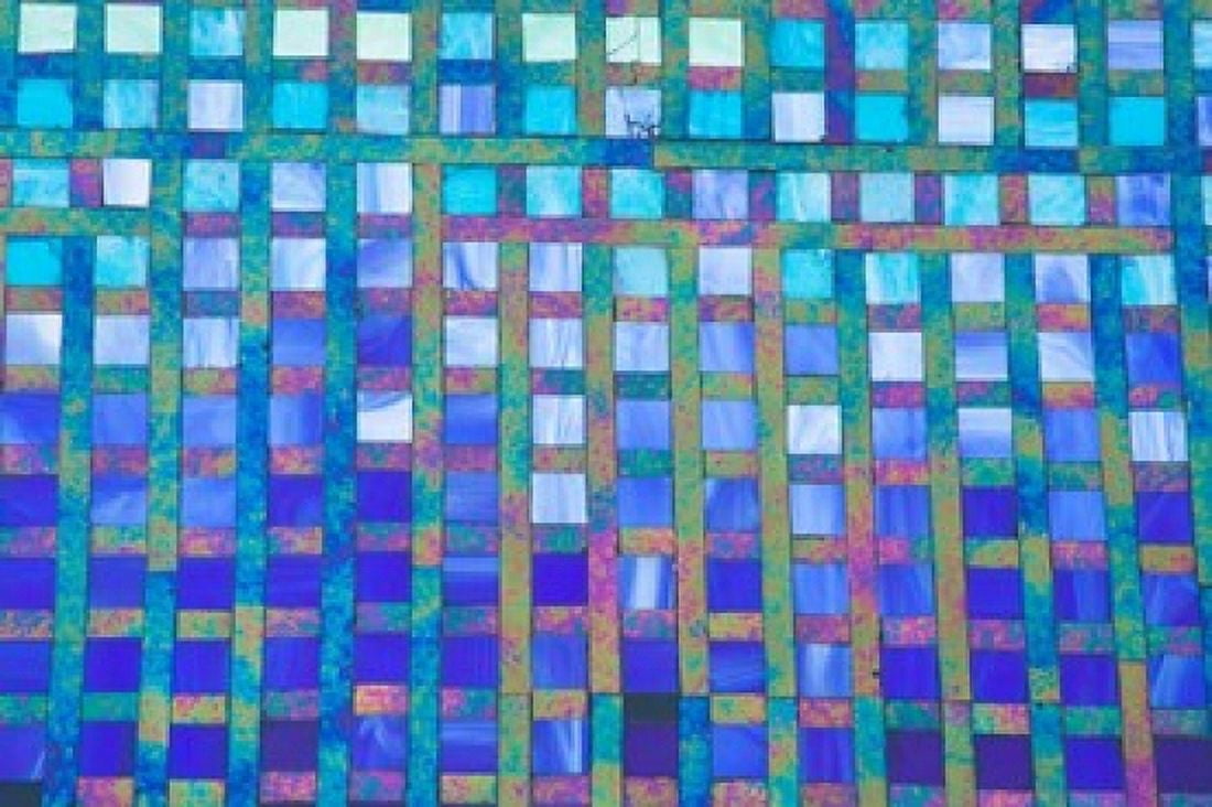 Visual arts in Mosaic with the new Library along the Mediterranean Alexandria Egypt Canvas Art - Darrell Gulin DanitaDelimont (35 x 23)