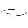 thumbnail image 1 of Visualites 1 Black 2.50 Power Lightweight Rimless Rectangle Reading Glasses For Men and Woman, 1 of 5