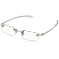 thumbnail image 1 of Visualites 1 Crystal 2.00 Power Lightweight Rimless Rectangle Reading Glasses For Men and Woman, 1 of 5