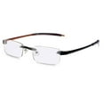 thumbnail image 1 of Visualites 1 Forest Brown 2.50 Power Lightweight Rimless Rectangle Reading Glasses For Men and Woman, 1 of 5