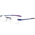 thumbnail image 1 of Visualites 1 Lavender 2.50 Power Lightweight Rimless Rectangle Reading Glasses For Men and Woman, 1 of 5
