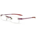 thumbnail image 1 of Visualites 1 Rose 2.25 Power Lightweight Rimless Rectangle Reading Glasses For Men and Woman, 1 of 5