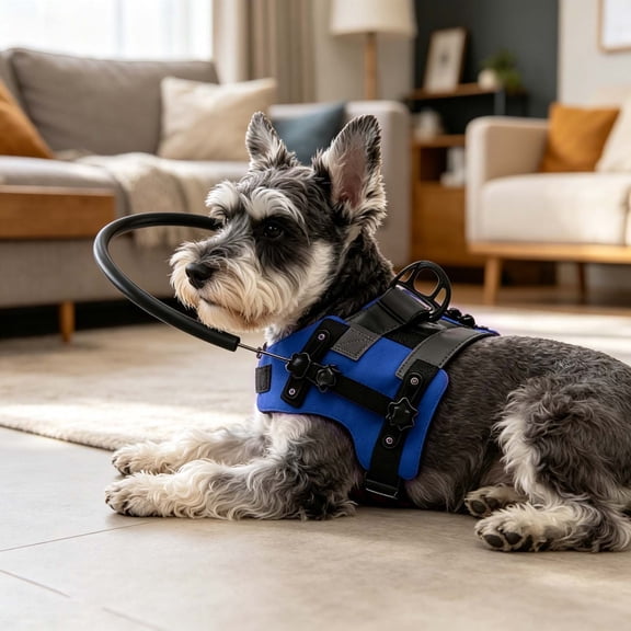 Visually Impaired Dog Halo Adjustable Protective Ring With Reflective Strips, Navigation Harness For Daily Walks Travel, For Visually Impaired Dogs Pet Supplies