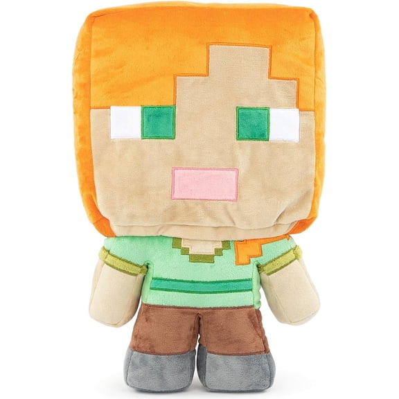 Visualz Mojang Plush Stuffed Pillow Buddy - Kids Super Soft Polyester Microfiber, 16 inch (Official Product)