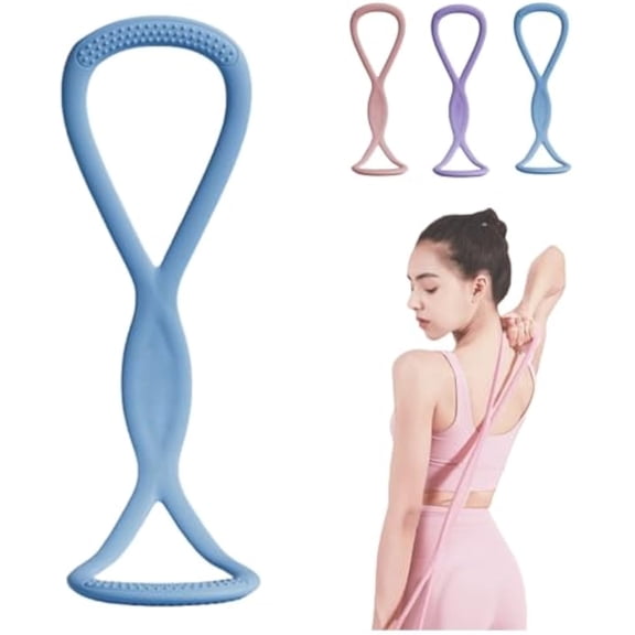 Visulong Resistance Bands,Figure 8 Exercise Bands for Women Men,Visulong Exercise Bands with Handles for Working Out, Arm,Yoga