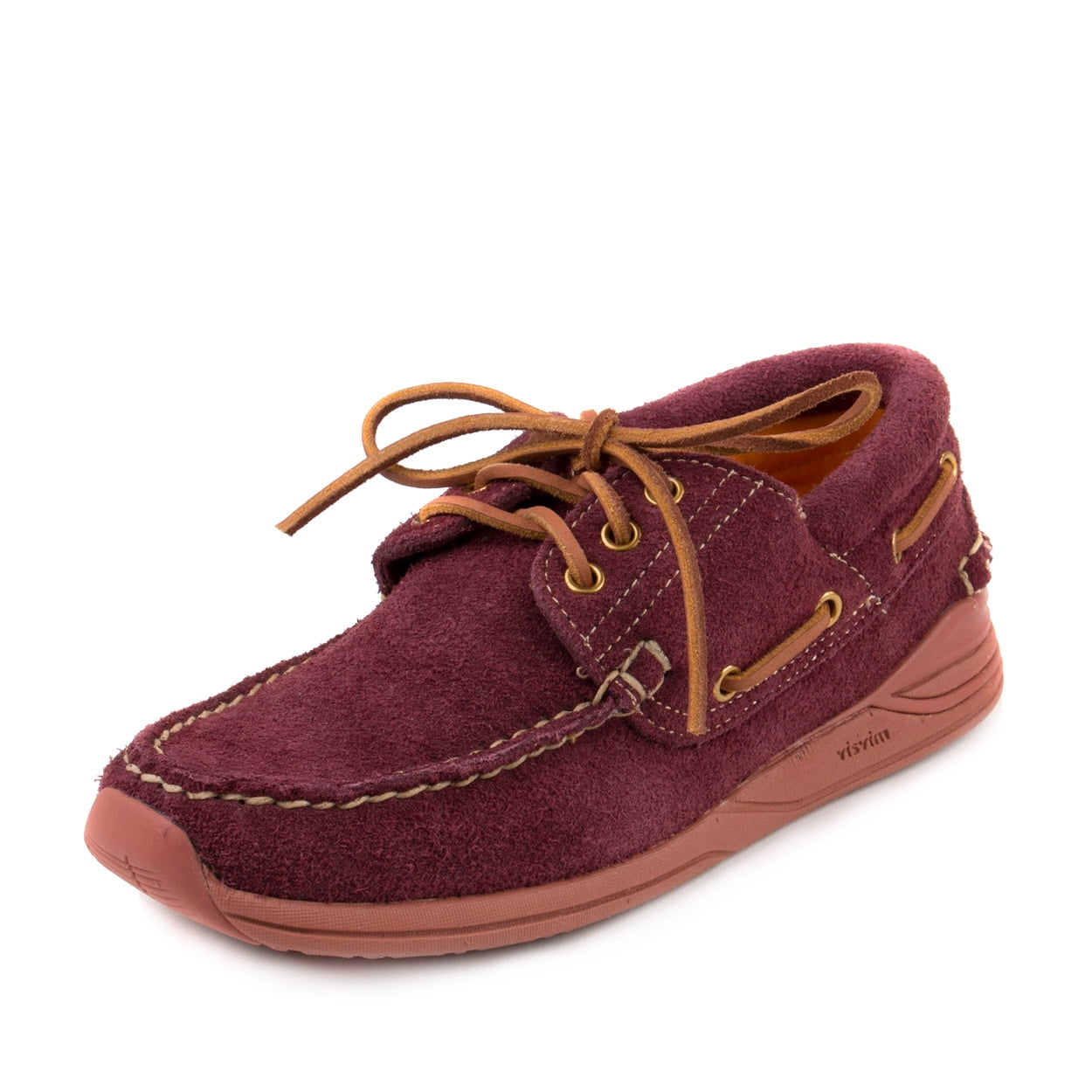 visvim AMERICANA DECK-FOLK M8 ビズビム Visvim Mens Americana Deck Folk Burgundy/Sail 113302002001
