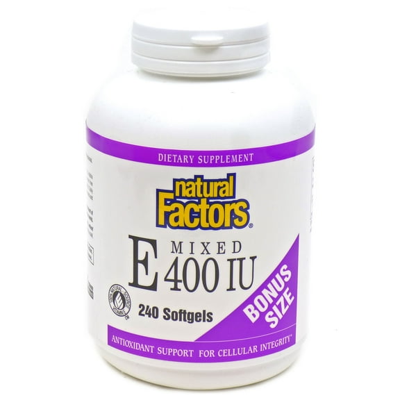Vit.E 400IU Mix Toco By Natural Factors - 240 Softgels