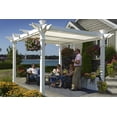 thumbnail image 1 of Vita 120"L x 120"W x 104"H Vinyl Avalon Louvered Pergola, White, VA42062, 1 of 5