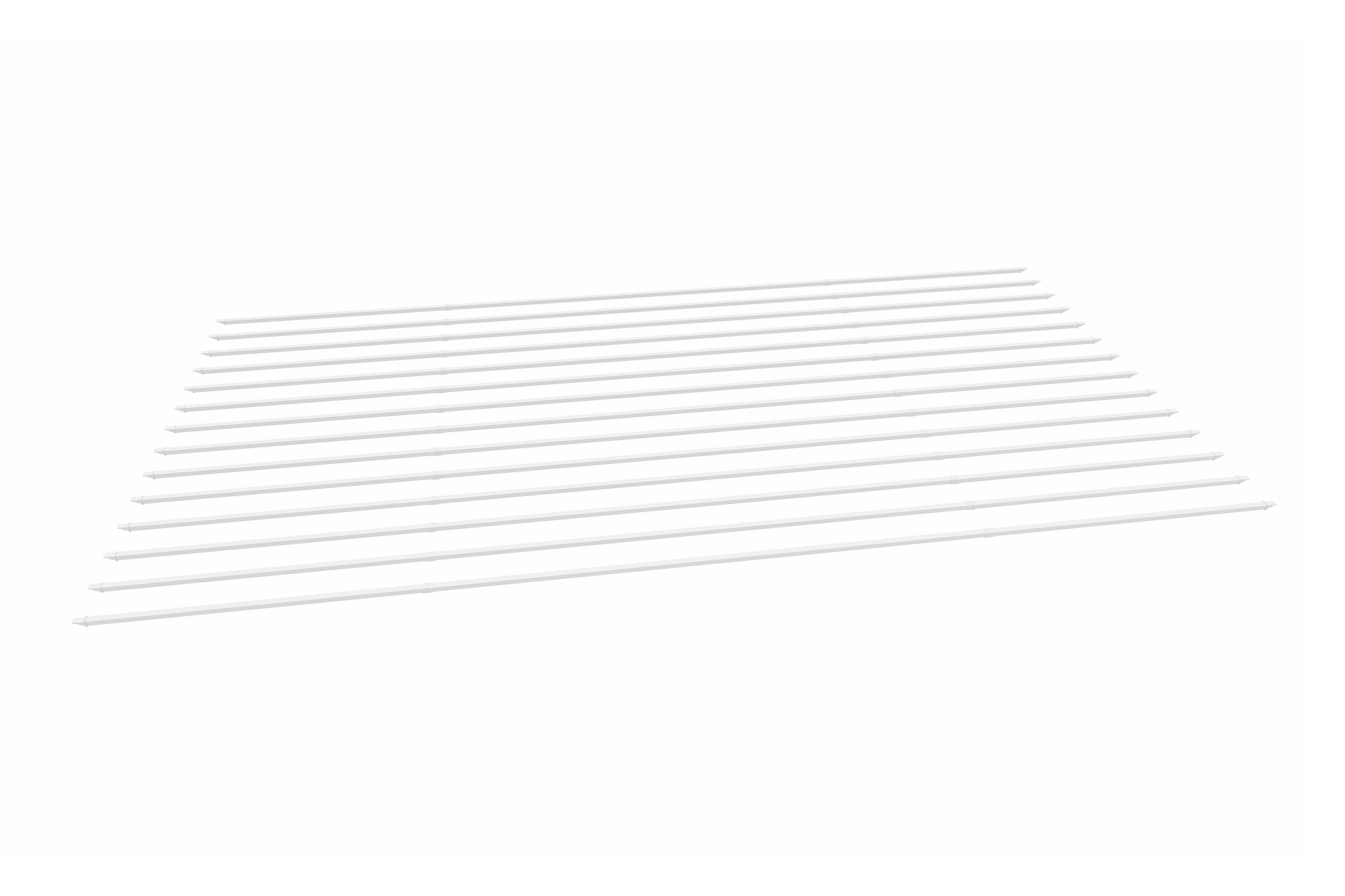 White Vinyl Shade Kit for 12x12 Pergola