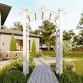 thumbnail image 1 of Vita 49"L x 24"W x 88"H Florence Vinyl Arbor, White, VA68133, 1 of 8